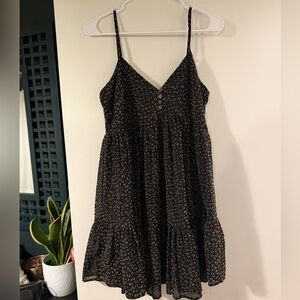 Leopard Print Babydoll Dress
